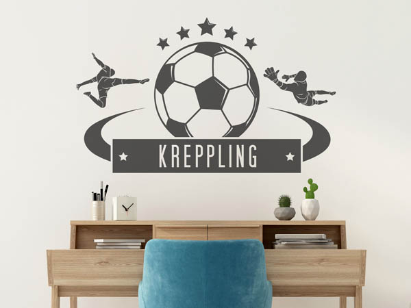 Wandtattoo Kreppling Fußball