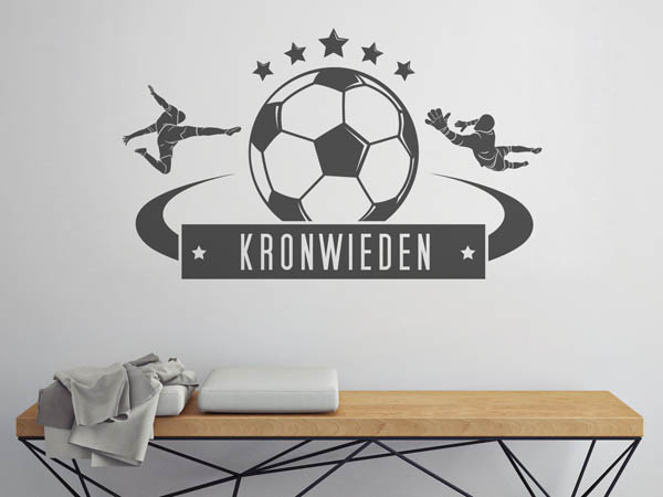 Wandtattoo Kronwieden Fußball
