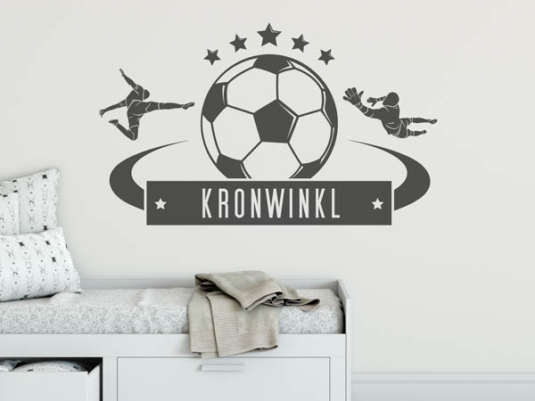 Wandtattoo Kronwinkl Fußball