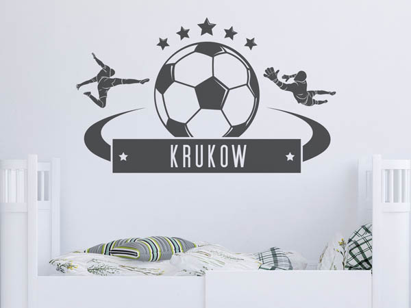 Wandtattoo Krukow Fußball