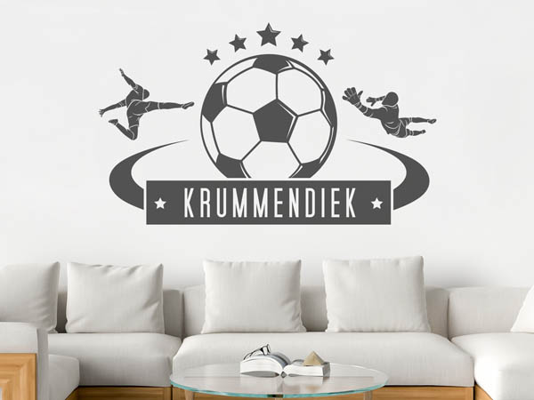 Wandtattoo Krummendiek Fußball