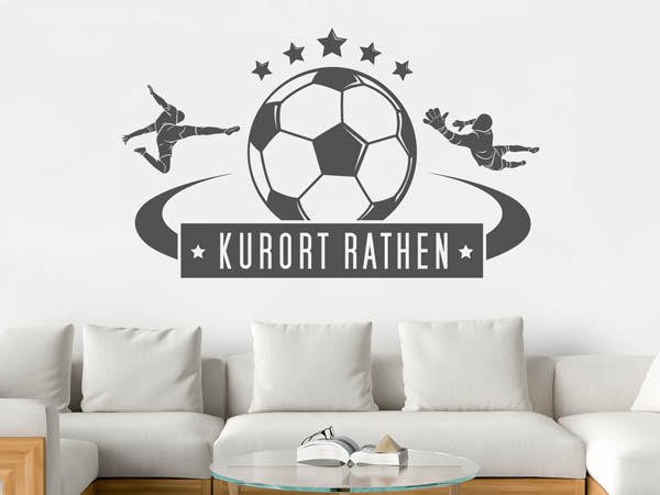 Wandtattoo Kurort Rathen Fußball