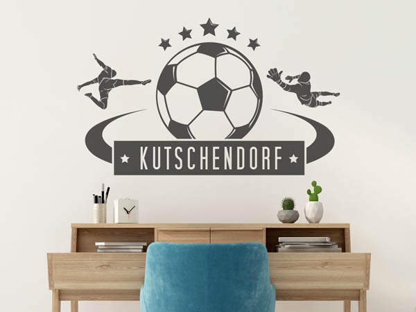 Wandtattoo Kutschendorf Fußball