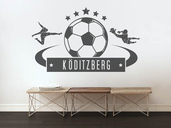 Wandtattoo Köditzberg Fußball