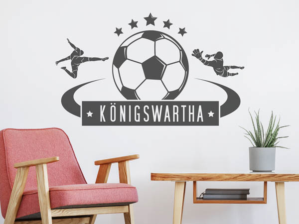 Wandtattoo Königswartha Fußball