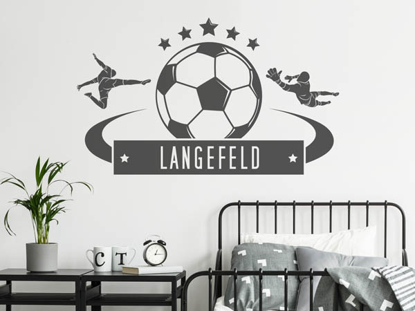 Wandtattoo Langefeld Fußball