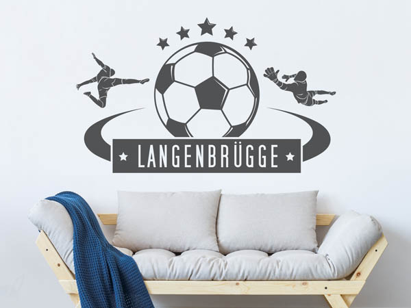 Wandtattoo Langenbrügge Fußball