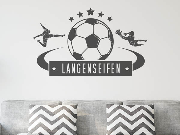 Wandtattoo Langenseifen Fußball