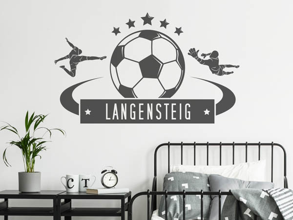Wandtattoo Langensteig Fußball