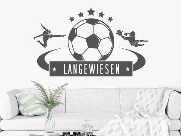 Wandtattoo Langewiesen Fußball