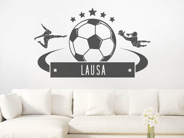 Wandtattoo Lausa Fußball