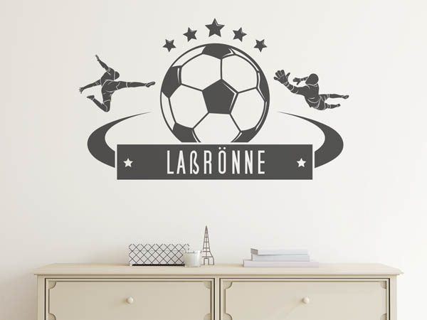 Wandtattoo Laßrönne Fußball