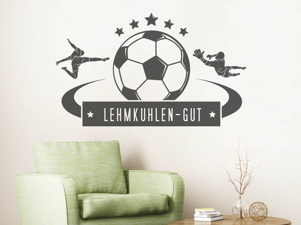 Wandtattoo Lehmkuhlen-Gut Fußball