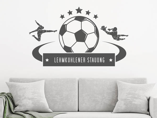 Wandtattoo Lehmkuhlener Stauung Fußball