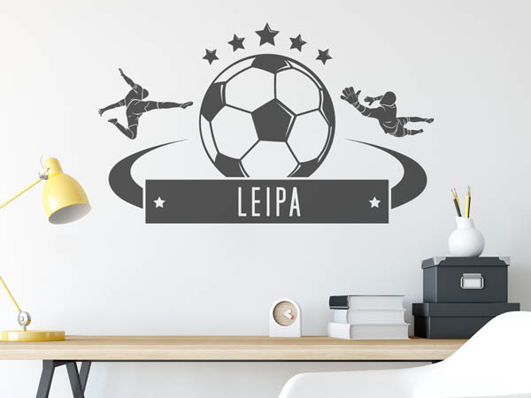 Wandtattoo Leipa Fußball