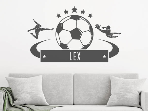 Wandtattoo Lex Fußball