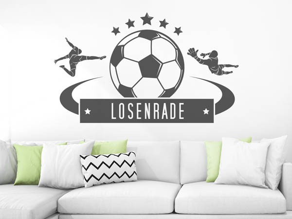 Wandtattoo Losenrade Fußball