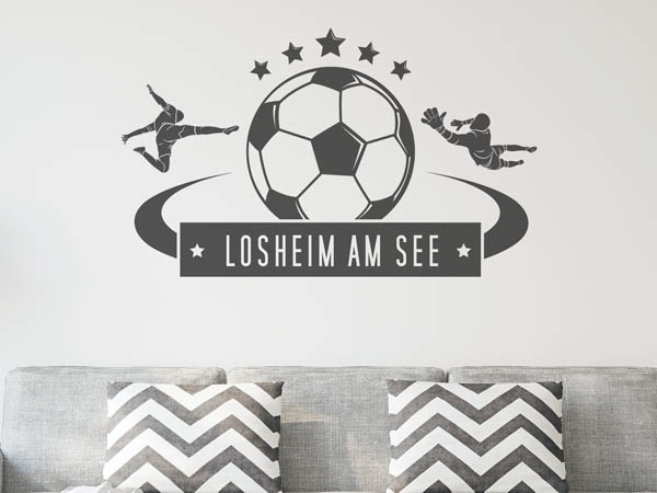 Wandtattoo Losheim am See Fußball