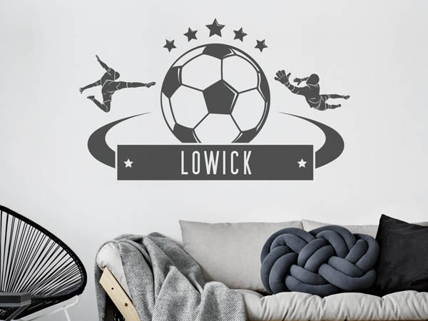 Wandtattoo Lowick Fußball