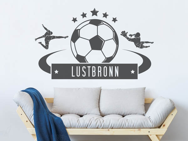 Wandtattoo Lustbronn Fußball