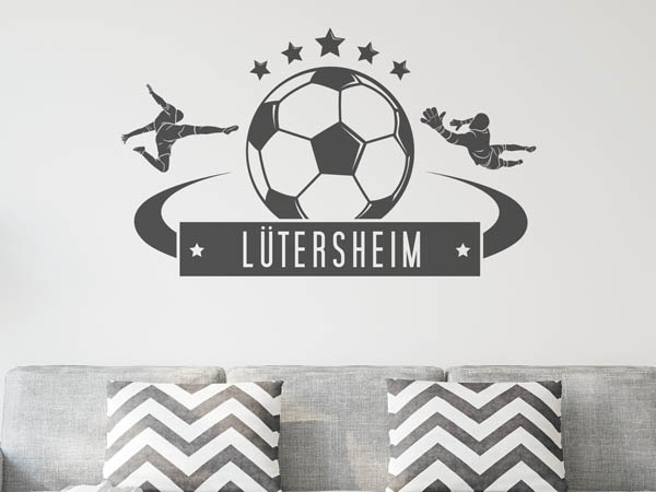 Wandtattoo Lütersheim Fußball