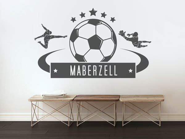 Wandtattoo Maberzell Fußball