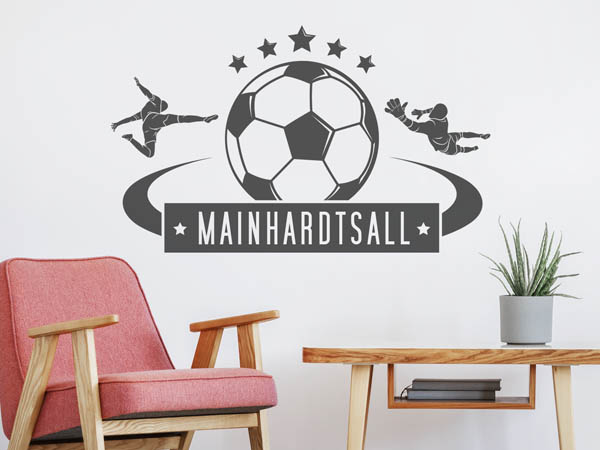 Wandtattoo Mainhardtsall Fußball