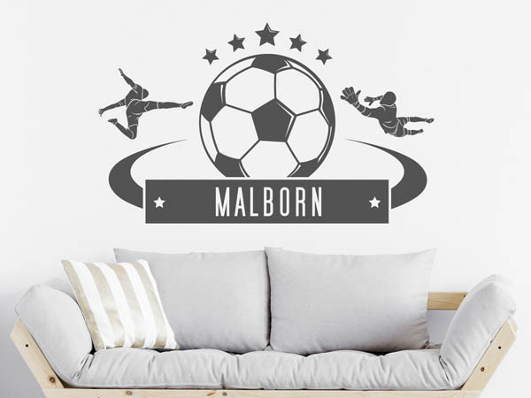 Wandtattoo Malborn Fußball
