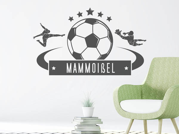 Wandtattoo Mammoißel Fußball