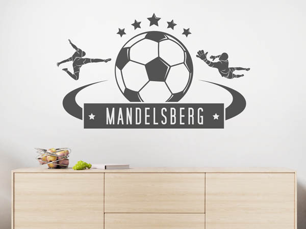 Wandtattoo Mandelsberg Fußball