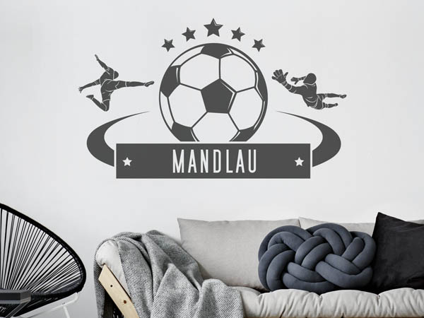 Wandtattoo Mandlau Fußball