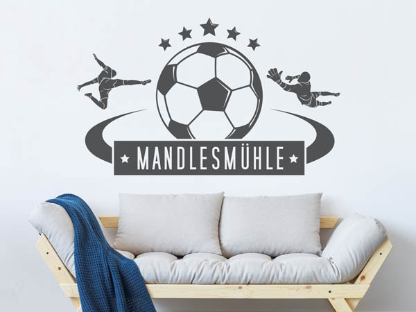 Wandtattoo Mandlesmühle Fußball