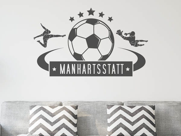 Wandtattoo Manhartsstatt Fußball