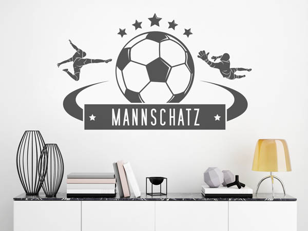 Wandtattoo Mannschatz Fußball