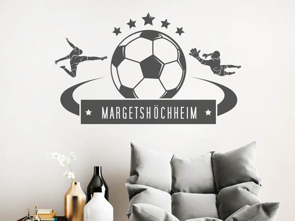 Wandtattoo Margetshöchheim Fußball