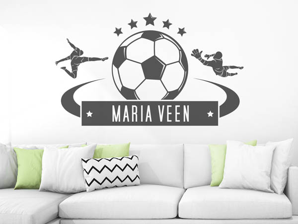 Wandtattoo Maria Veen Fußball