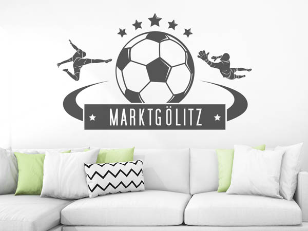 Wandtattoo Marktgölitz Fußball