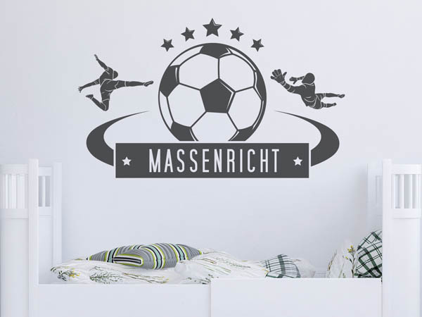 Wandtattoo Massenricht Fußball