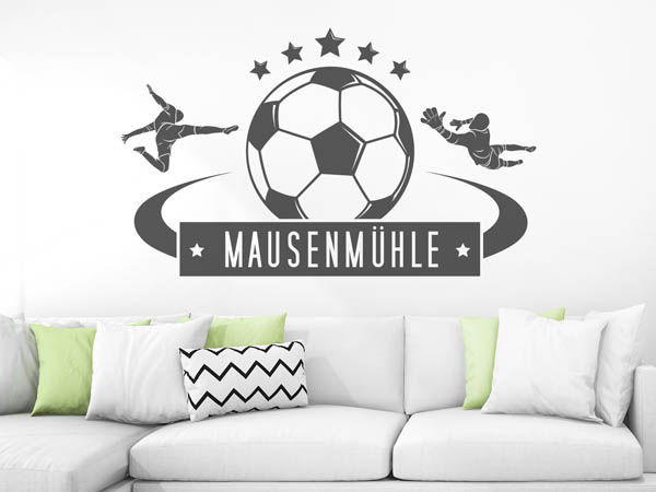 Wandtattoo Mausenmühle Fußball