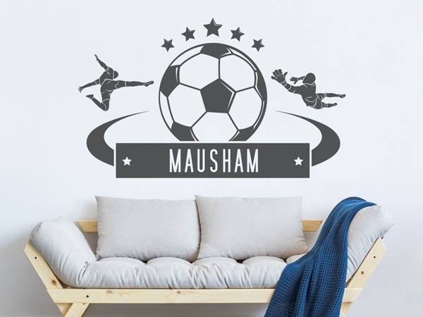 Wandtattoo Mausham Fußball