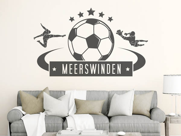 Wandtattoo Meerswinden Fußball