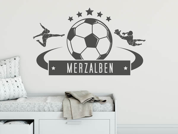 Wandtattoo Merzalben Fußball