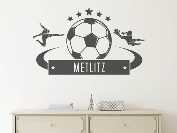 Wandtattoo Metlitz Fußball