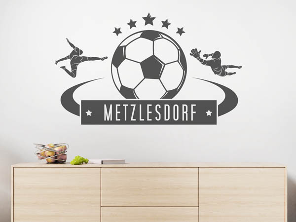 Wandtattoo Metzlesdorf Fußball