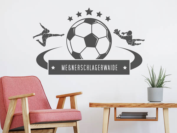 Wandtattoo Meßnerschlagerwaide Fußball