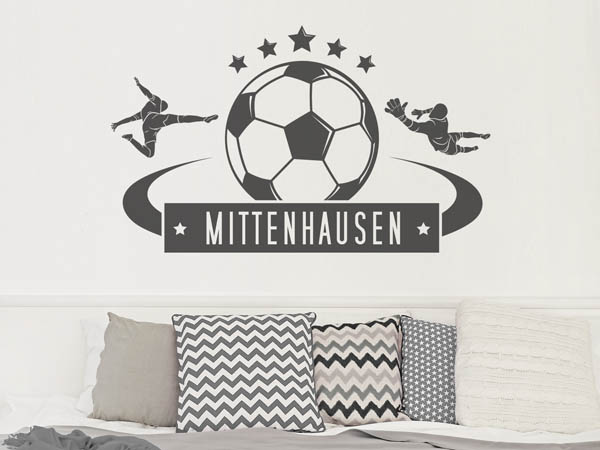Wandtattoo Mittenhausen Fußball