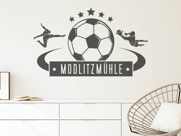 Wandtattoo Modlitzmühle Fußball