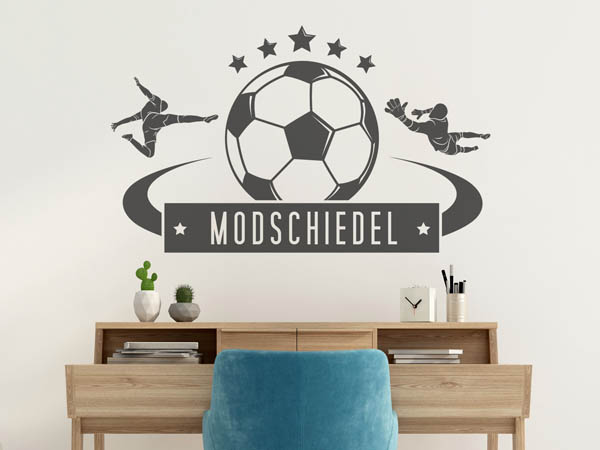 Wandtattoo Modschiedel Fußball