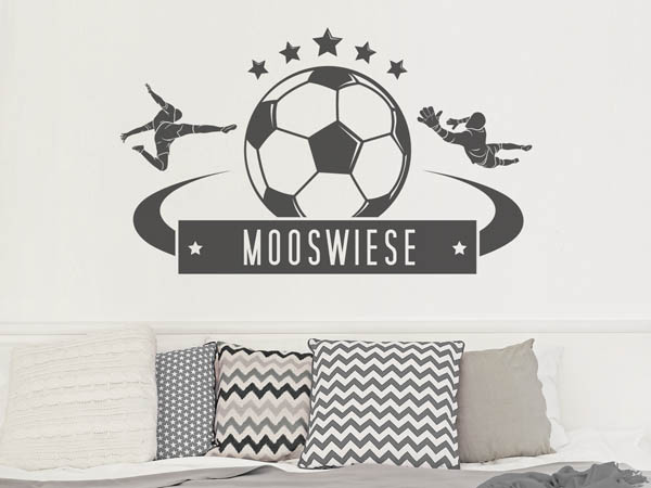 Wandtattoo Mooswiese Fußball