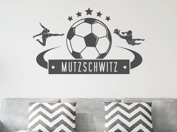 Wandtattoo Mutzschwitz Fußball